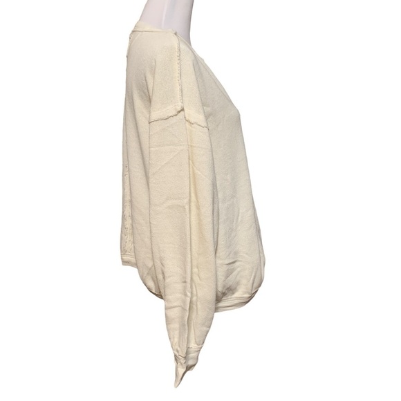 Free People We The Free Anyway Tee Gardenia Off White Size L NWT - Picture 4 of 9